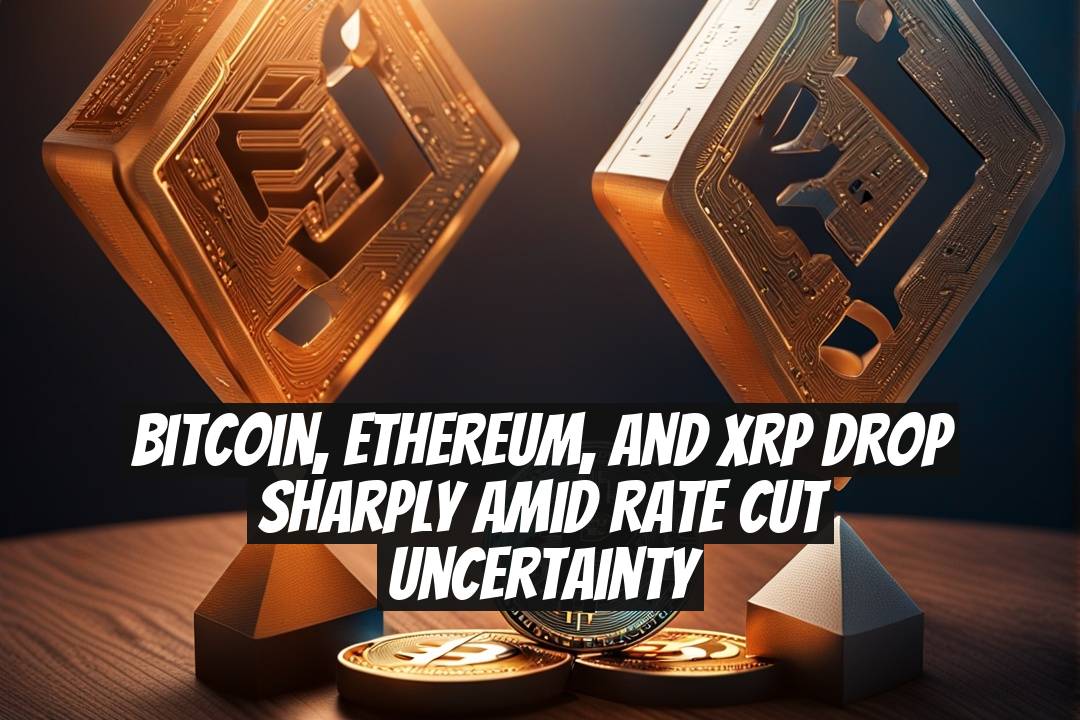 Bitcoin, Ethereum, and XRP Drop Sharply Amid Rate Cut Uncertainty
