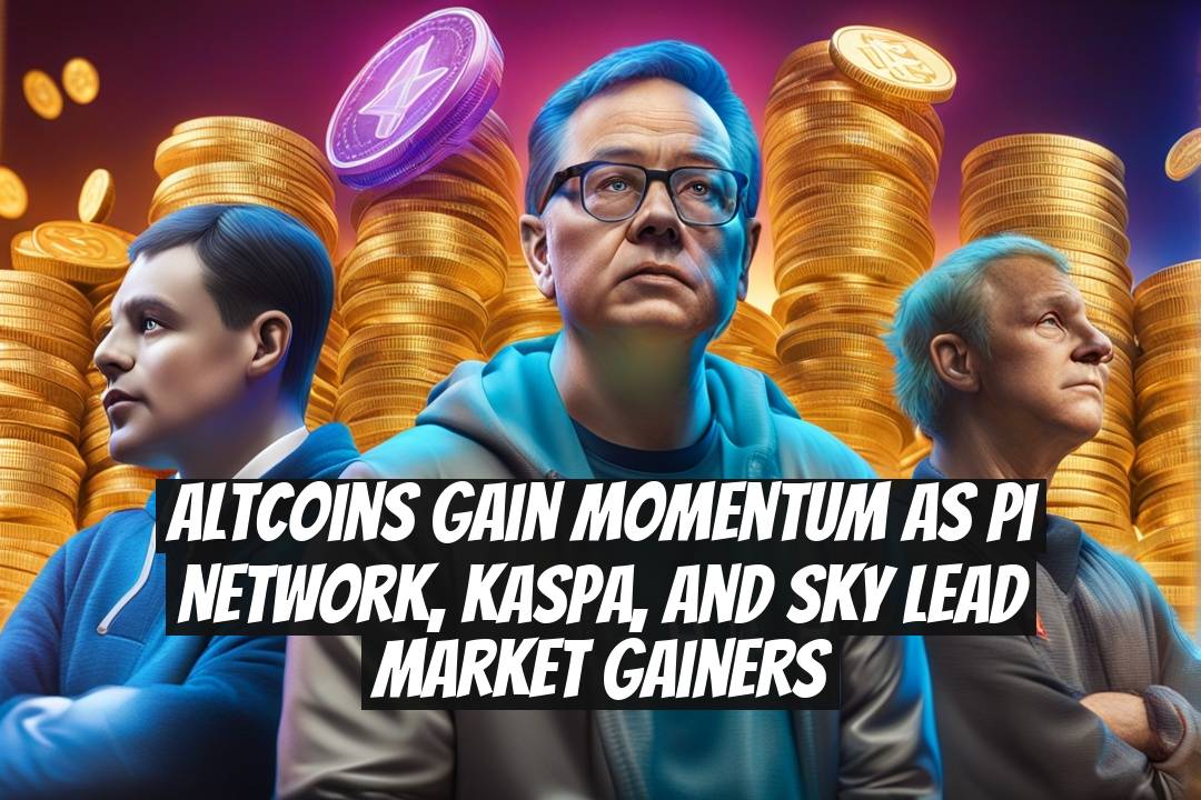 Altcoins Gain Momentum as Pi Network, Kaspa, and Sky Lead Market Gainers
