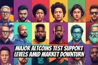 Major Altcoins Test Support Levels Amid Market Downturn
