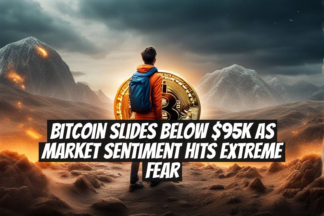 Bitcoin Slides Below $95K as Market Sentiment Hits Extreme Fear