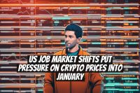 US job market shifts put pressure on crypto prices into January