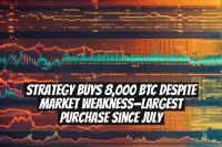 Strategy Buys 8,000 BTC Despite Market Weakness—Largest Purchase Since July