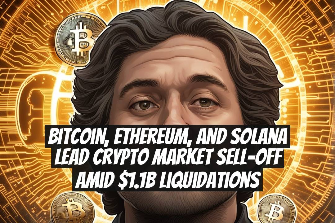Bitcoin, Ethereum, and Solana Lead Crypto Market Sell-Off Amid $1.1B Liquidations