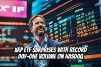 XRP ETF Surprises With Record Day-One Volume on Nasdaq