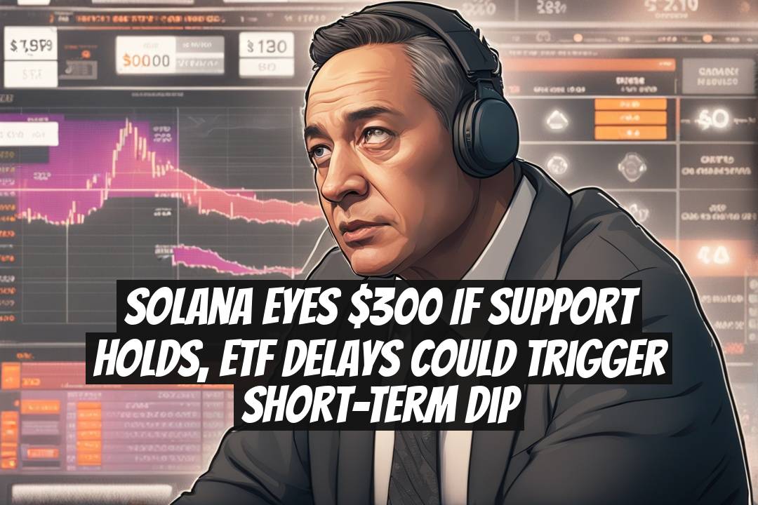 Solana Eyes $300 if Support Holds, ETF Delays Could Trigger Short-Term Dip