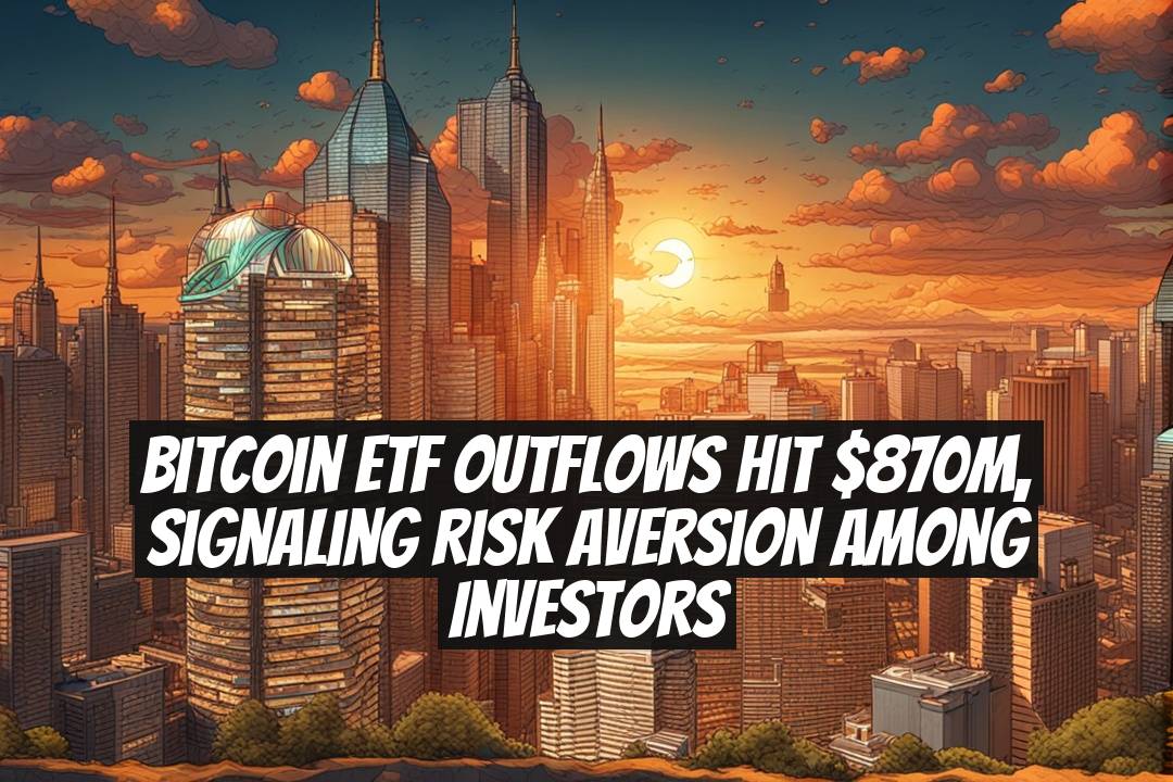 Bitcoin ETF outflows hit $870M, signaling risk aversion among investors