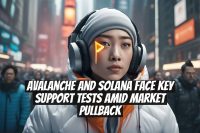 Avalanche and Solana Face Key Support Tests Amid Market Pullback