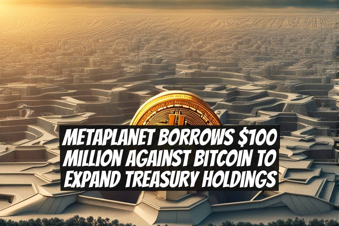 Metaplanet Borrows $100 Million Against Bitcoin to Expand Treasury Holdings