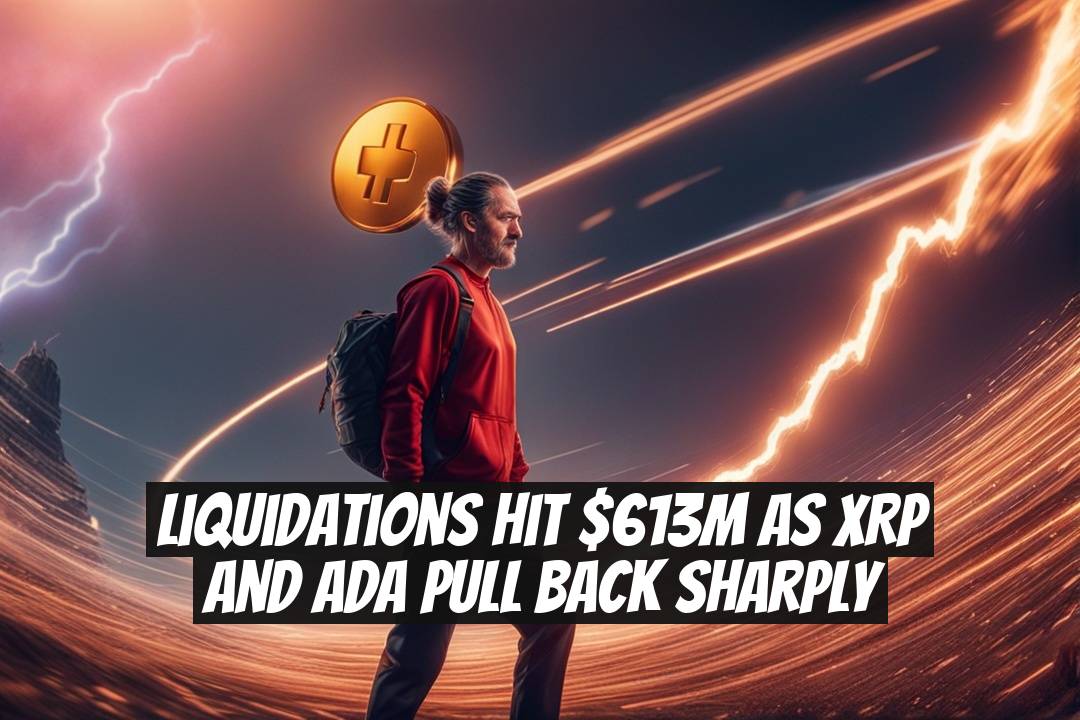 Liquidations hit $613M as XRP and ADA pull back sharply