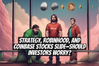 Strategy, Robinhood, and Coinbase stocks slide—should investors worry?