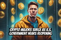 Crypto Majors Surge as U.S. Government Nears Reopening