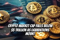 Crypto Market Cap Falls Below $3 Trillion as Liquidations Mount