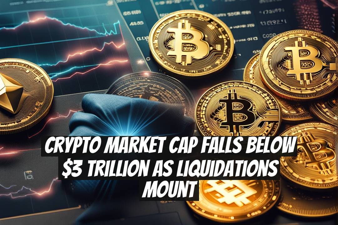Crypto Market Cap Falls Below $3 Trillion as Liquidations Mount