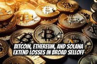 Bitcoin, Ethereum, and Solana Extend Losses in Broad Selloff