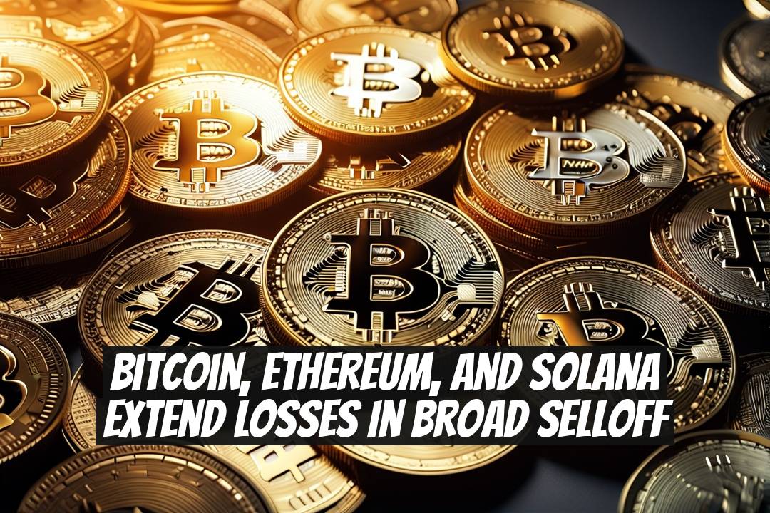 Bitcoin, Ethereum, and Solana Extend Losses in Broad Selloff