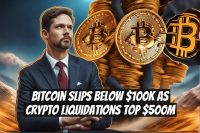 Bitcoin Slips Below $100K as Crypto Liquidations Top $500M