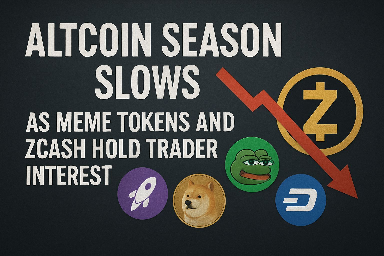 Altcoin Season Slows as Meme Tokens and Zcash Hold Trader Interest