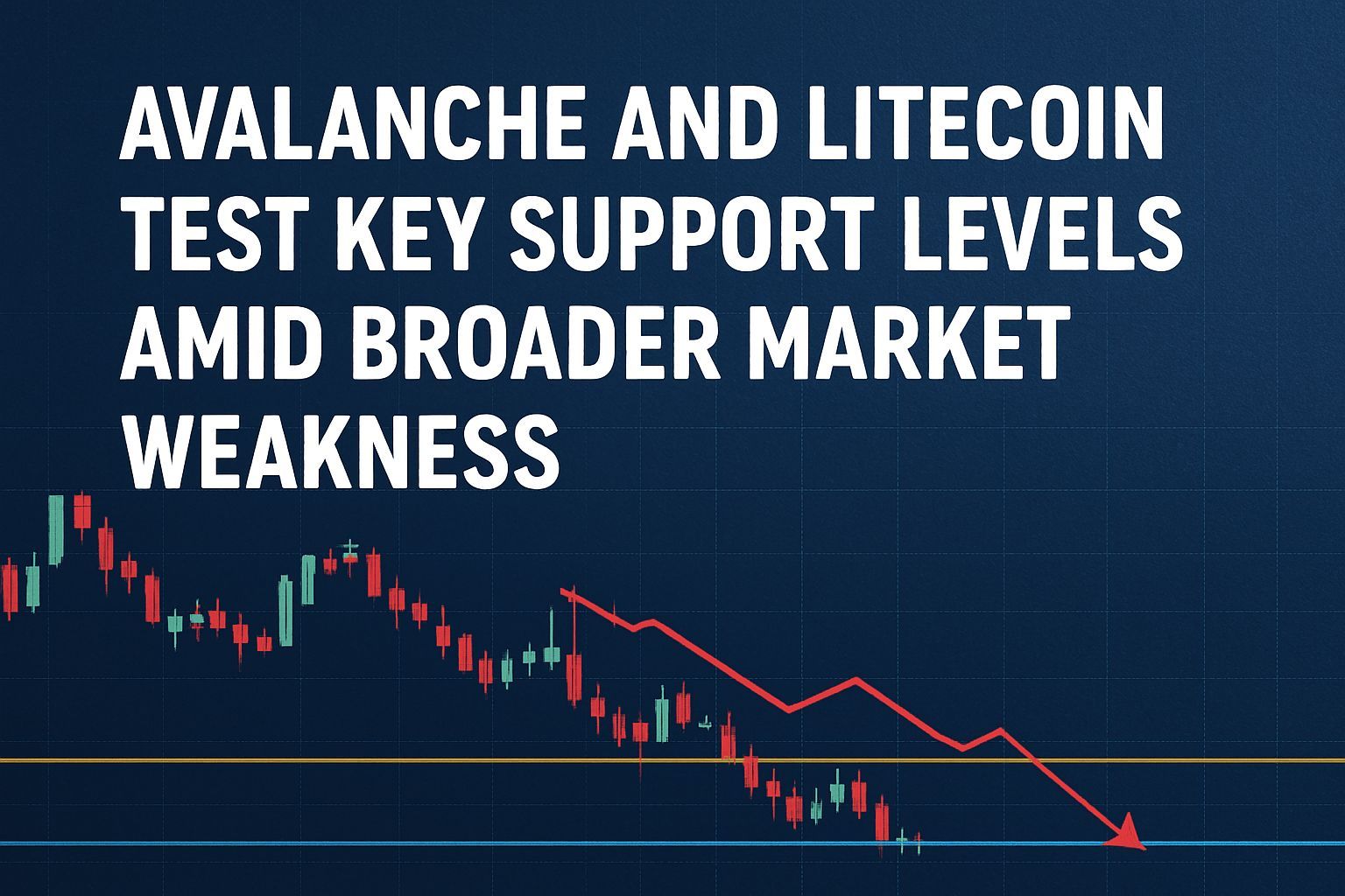 Avalanche and Litecoin test key support levels amid broader market weakness
