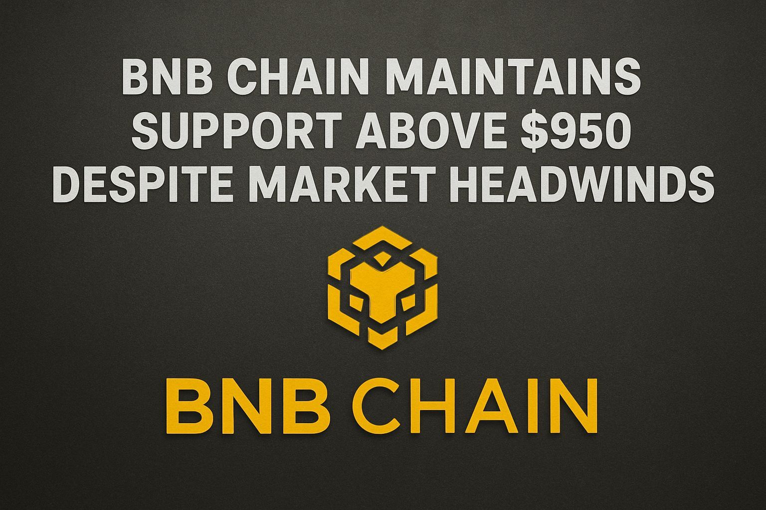 BNB Chain Maintains Support Above $950 Despite Market Headwinds
