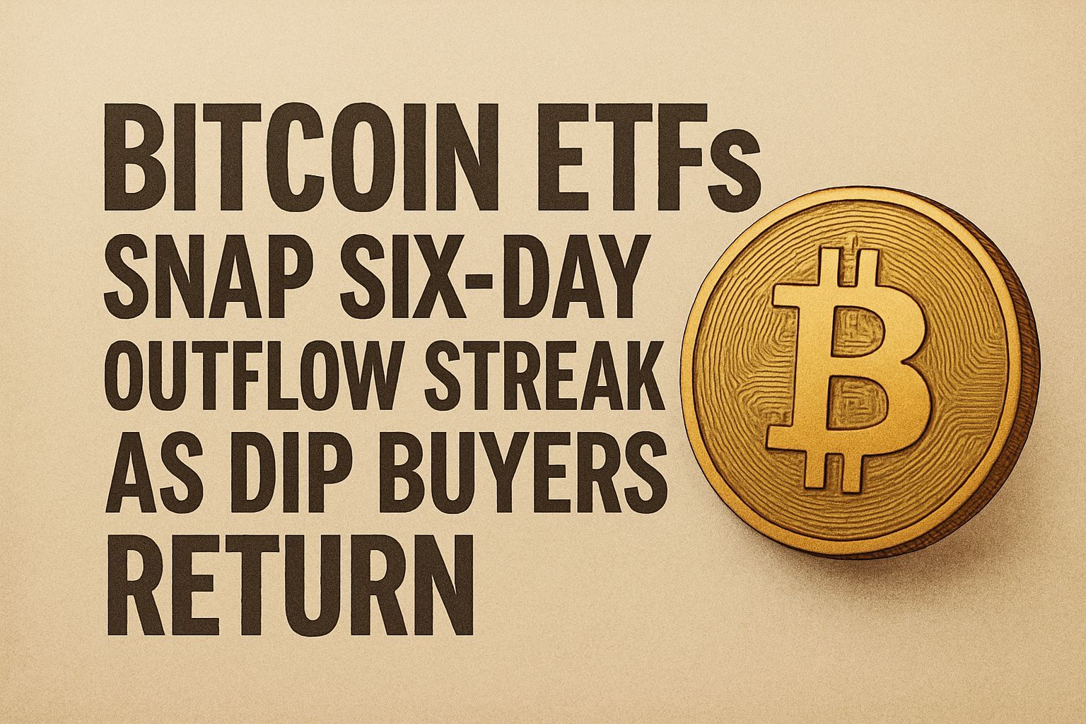 Bitcoin ETFs Snap Six-Day Outflow Streak as Dip Buyers Return