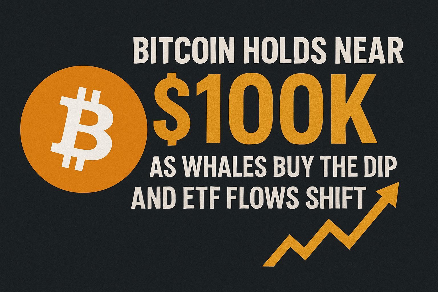 Bitcoin Holds Near $100K as Whales Buy the Dip and ETF Flows Shift