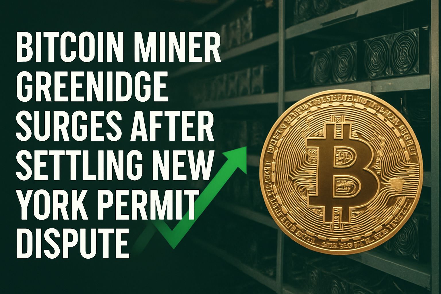 Bitcoin Miner Greenidge Surges After Settling New York Permit Dispute