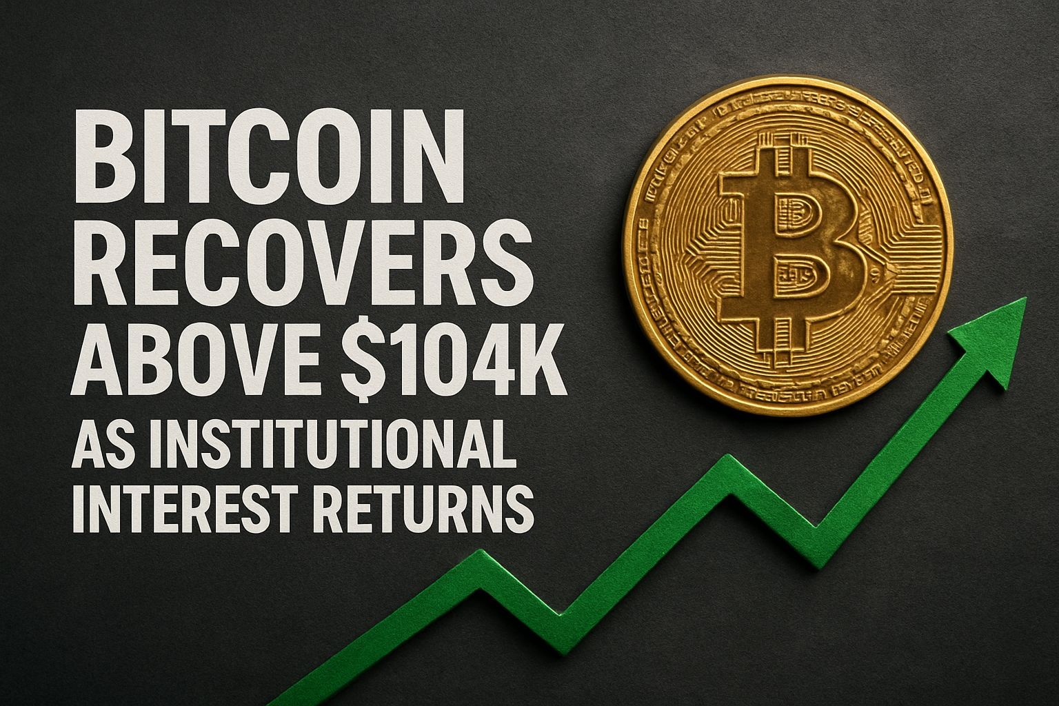 Bitcoin Recovers Above $104K as Institutional Interest Returns