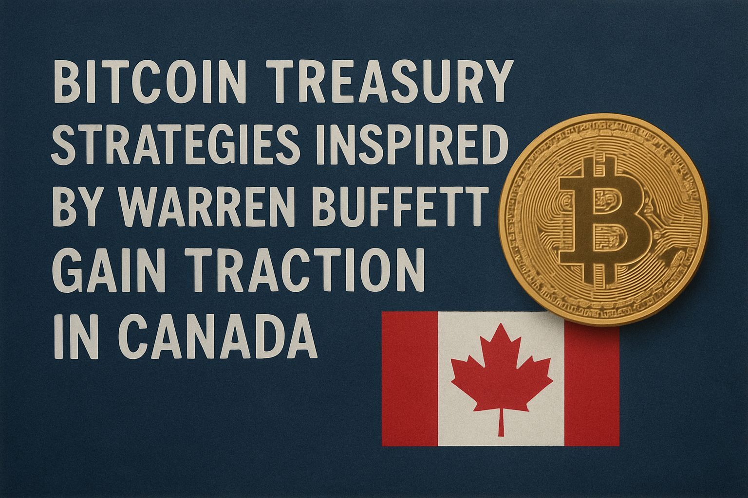 Bitcoin Treasury Strategies Inspired by Warren Buffett Gain Traction in Canada