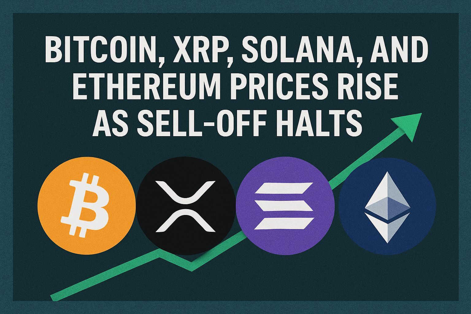 Bitcoin, XRP, Solana, and Ethereum Prices Rise as Sell-Off Halts
