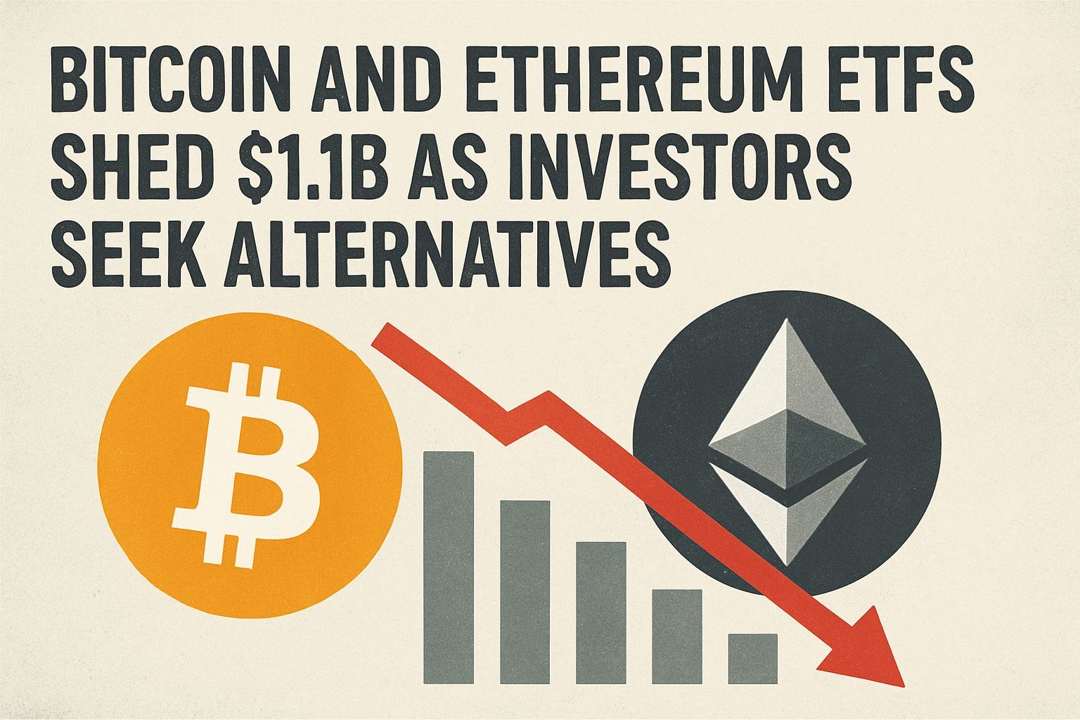 Bitcoin and Ethereum ETFs Shed $1.1B as Investors Seek Alternatives