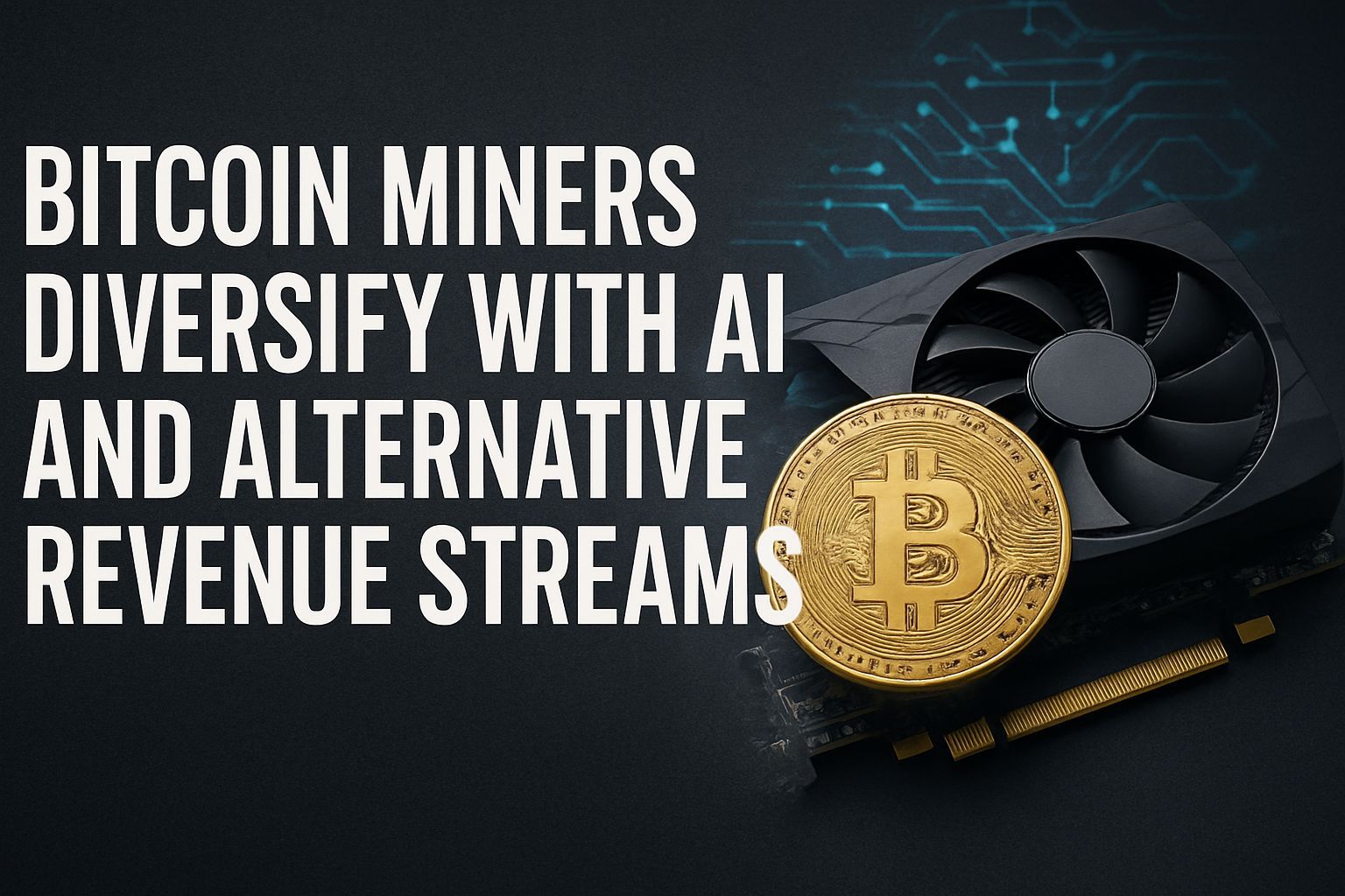 Bitcoin miners diversify with AI and alternative revenue streams