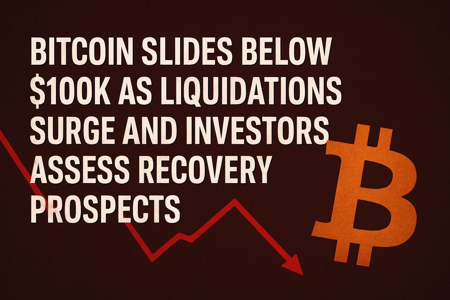 Bitcoin slides below $100K as liquidations surge and investors assess recovery prospects