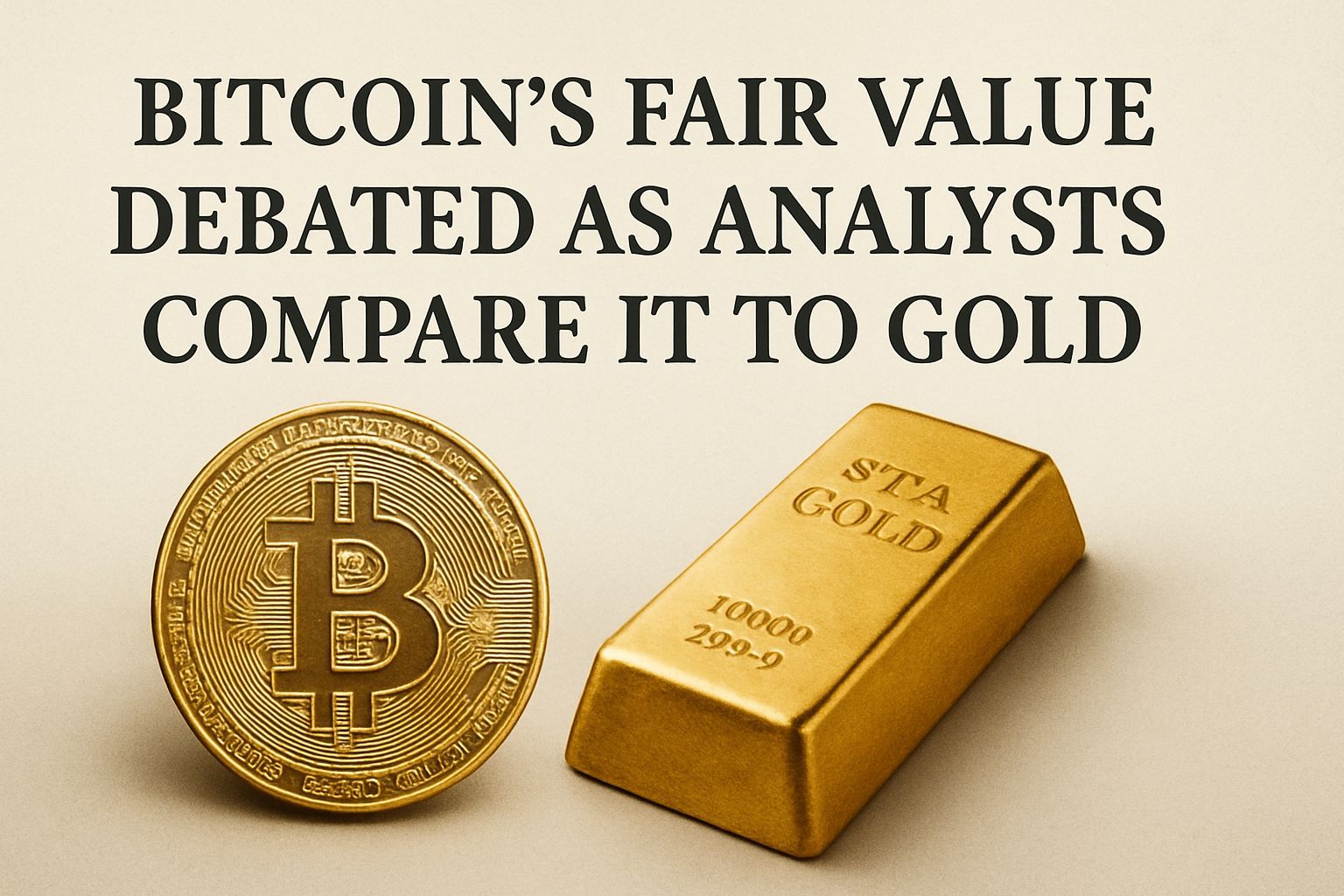 Bitcoin’s fair value debated as analysts compare it to gold