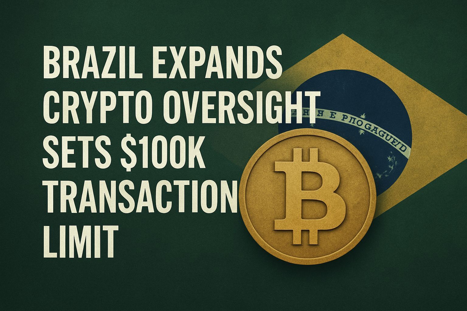 Brazil Expands Crypto Oversight, Sets $100K Transaction Limit