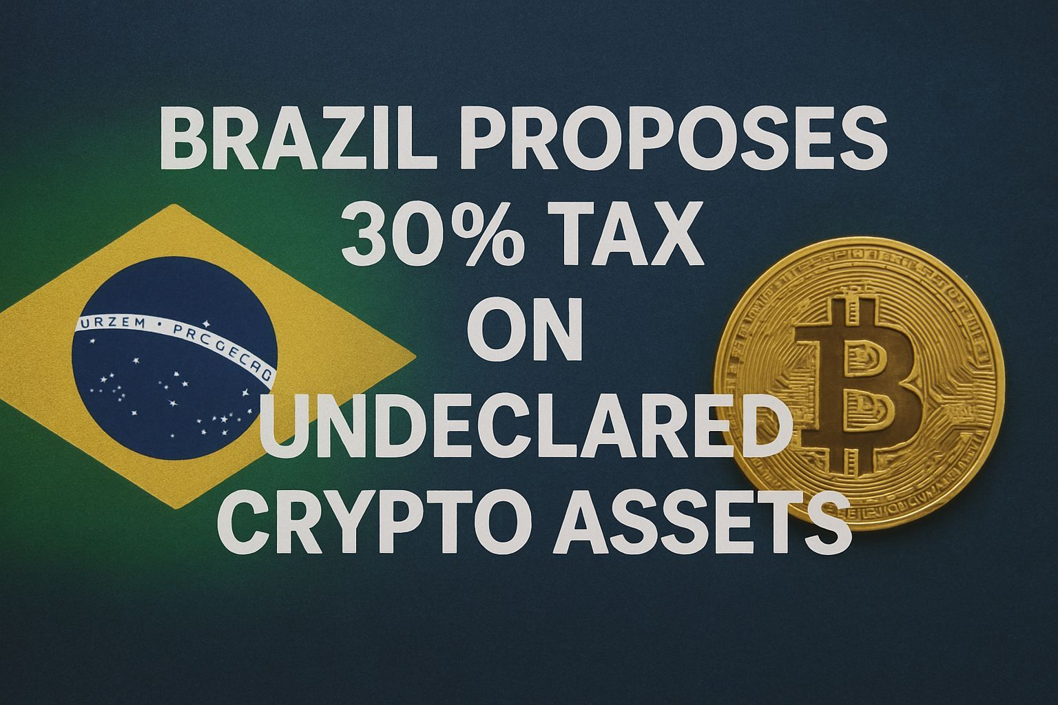Brazil Proposes 30% Tax on Undeclared Crypto Assets