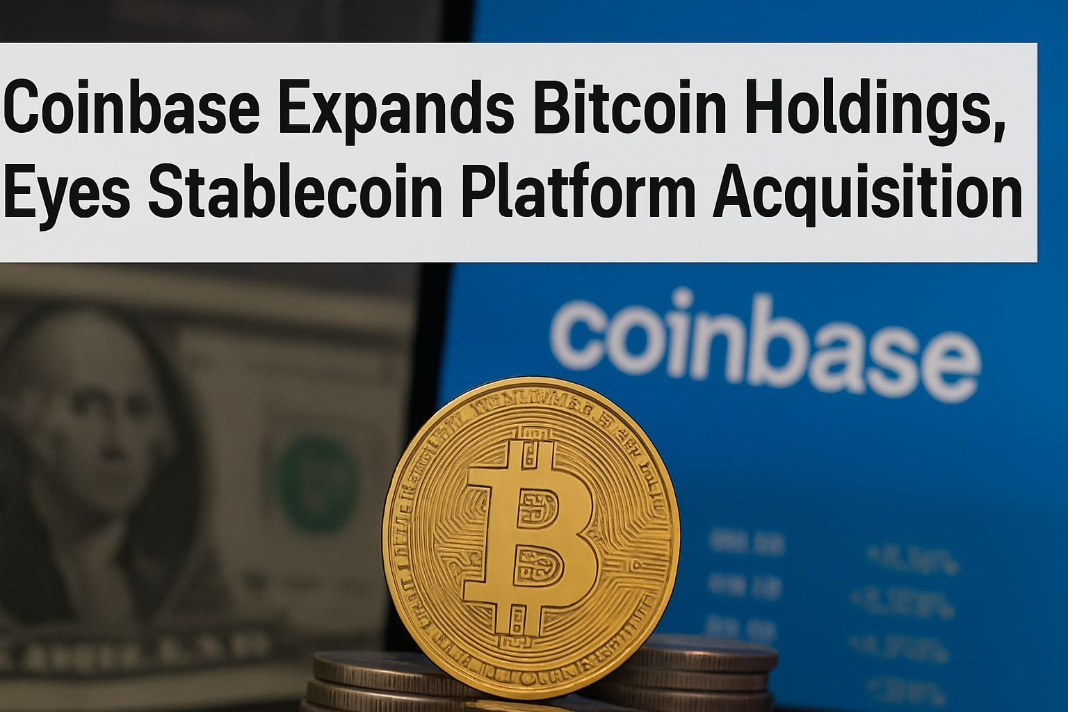 Coinbase Expands Bitcoin Holdings, Eyes Stablecoin Platform Acquisition