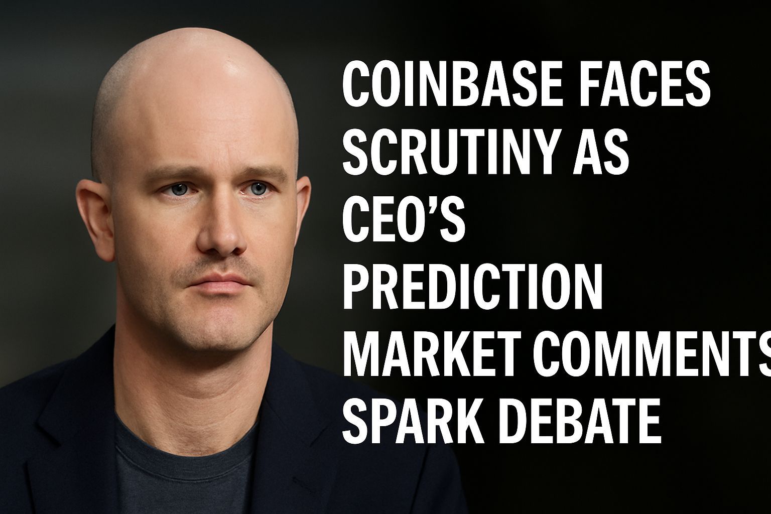 Coinbase faces scrutiny as CEO’s prediction market comments spark debate