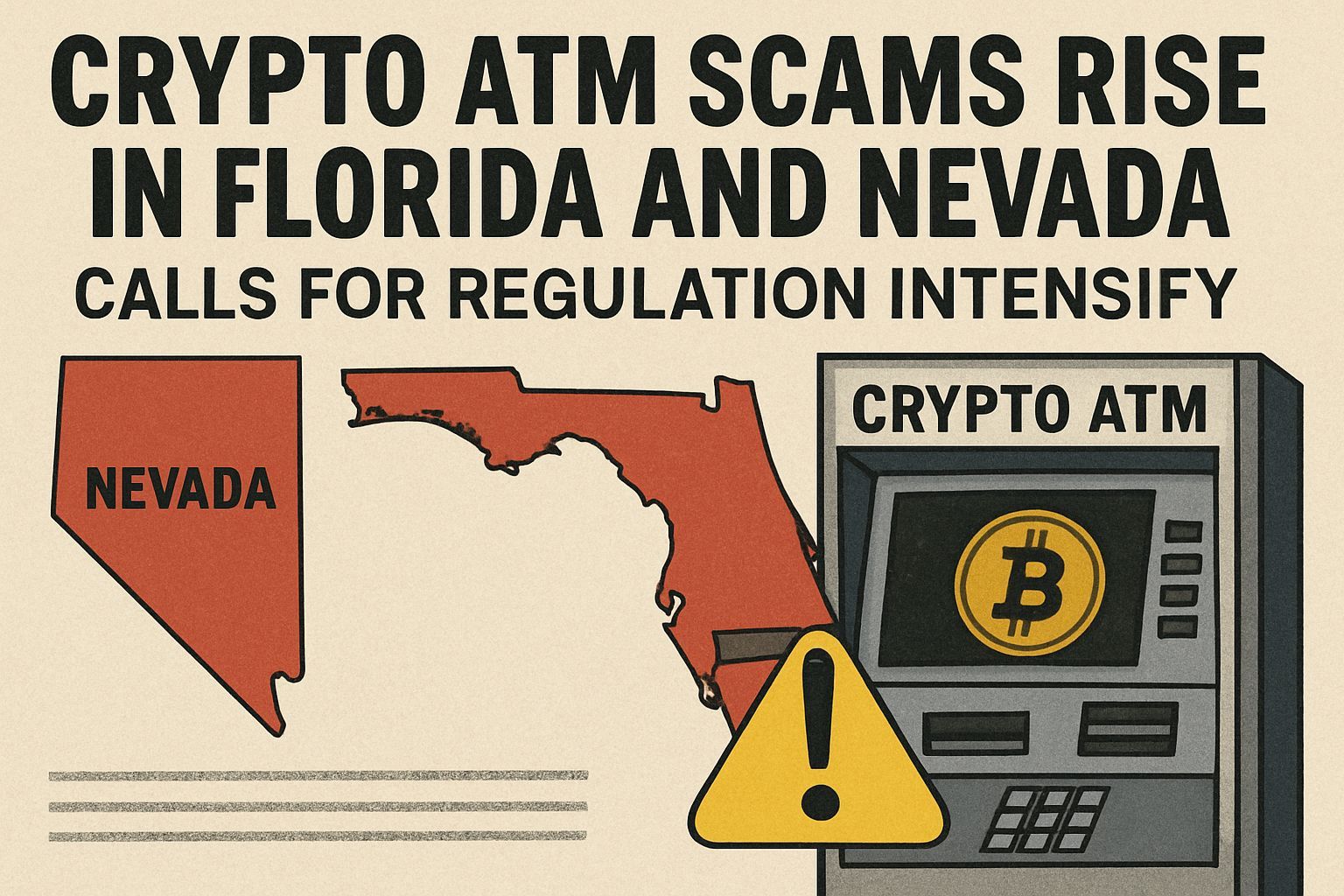 Crypto ATM Scams Rise in Florida and Nevada, Calls for Regulation Intensify