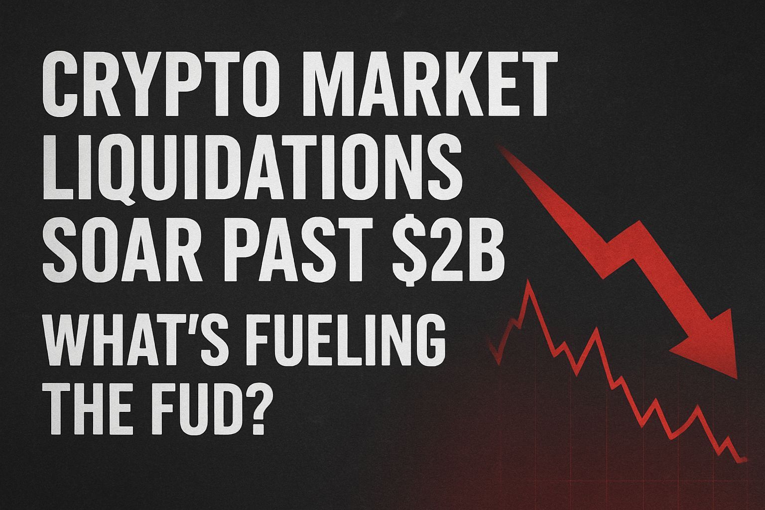 Crypto Market Liquidations Soar Past $2B—What’s Fueling the FUD?