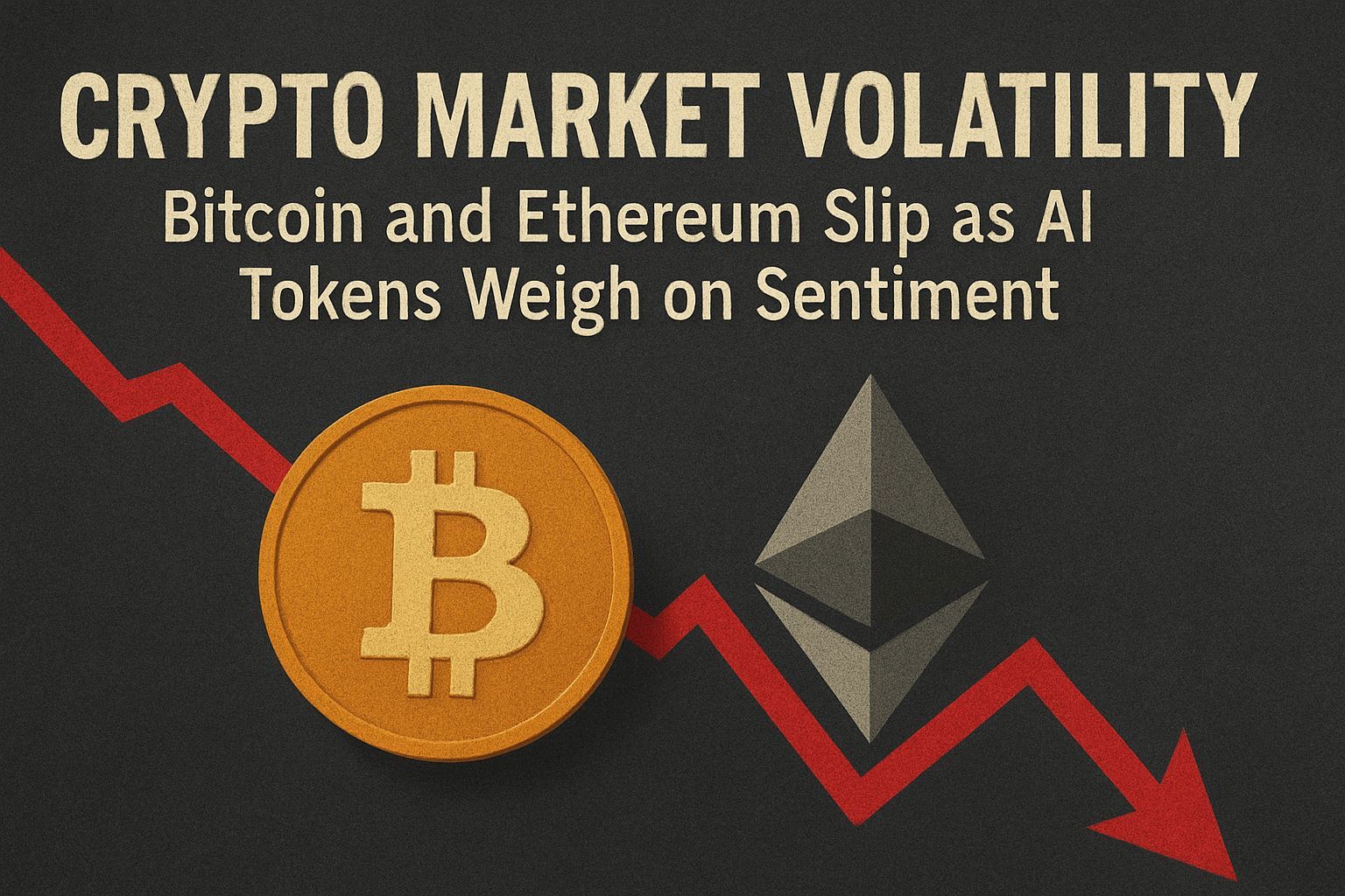 Crypto Market Volatility: Bitcoin and Ethereum Slip as AI Tokens Weigh on Sentiment