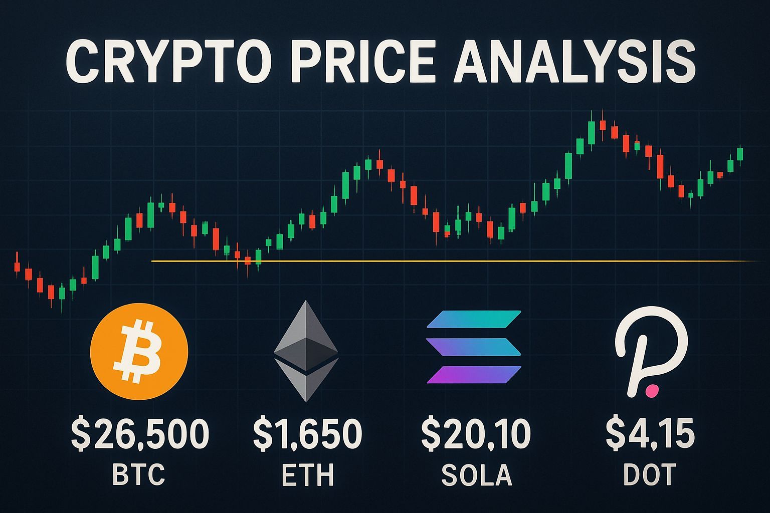Crypto Price Analysis: Bitcoin, Ethereum, Solana, and Polkadot at Key Levels