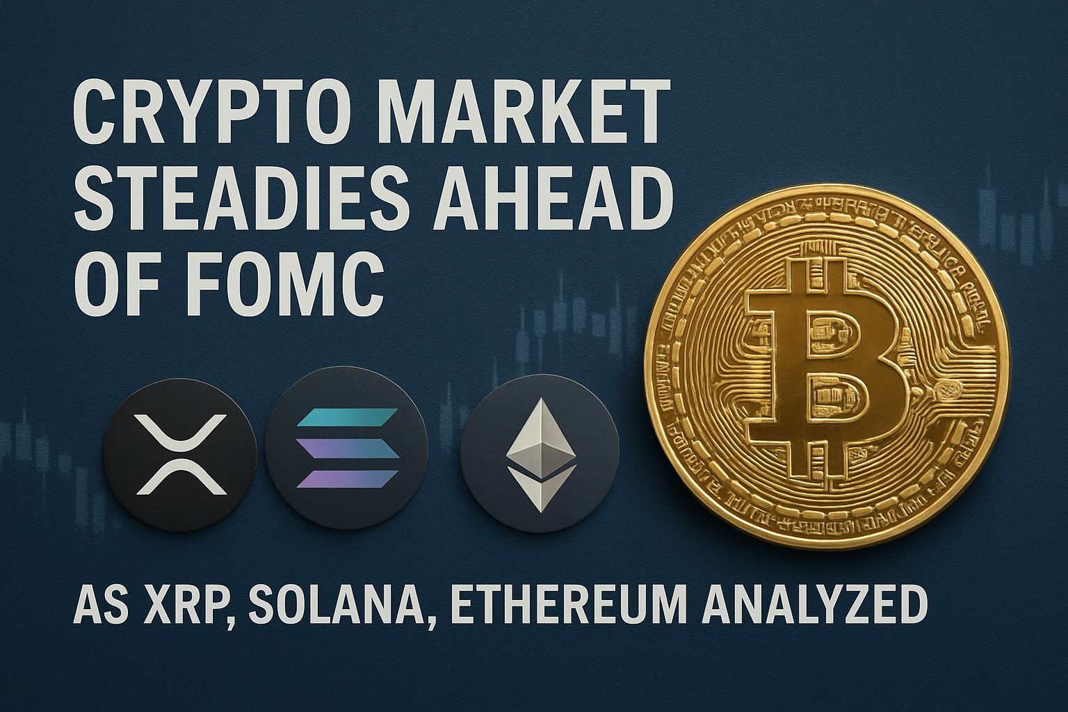 Crypto market steadies ahead of FOMC as XRP, Solana, Ethereum analyzed