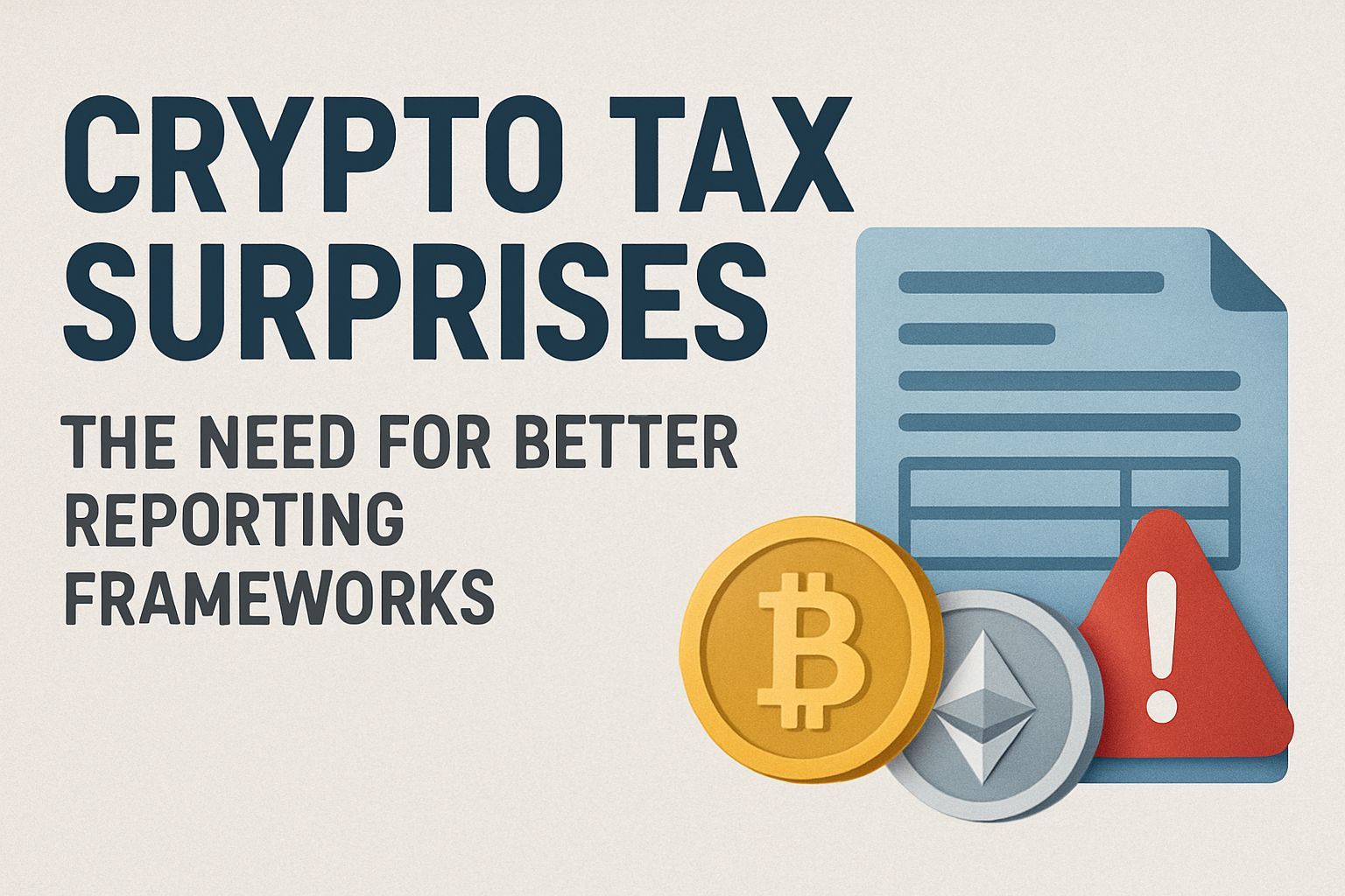 Crypto tax surprises highlight the need for better reporting frameworks