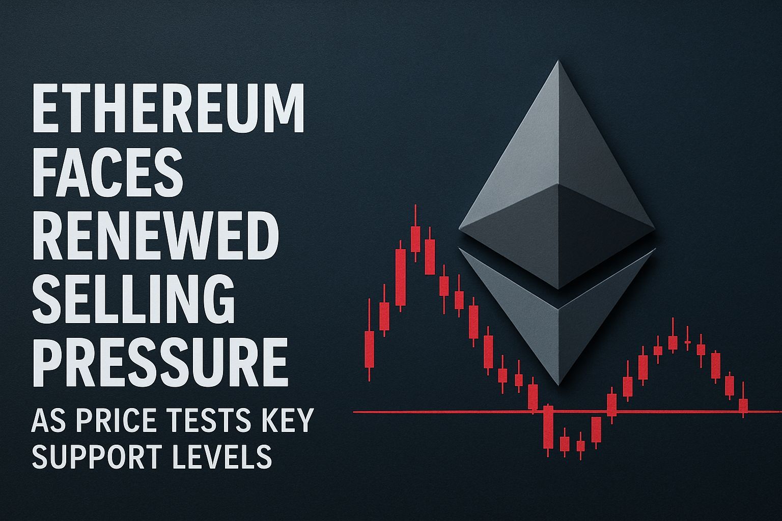 Ethereum Faces Renewed Selling Pressure as Price Tests Key Support Levels