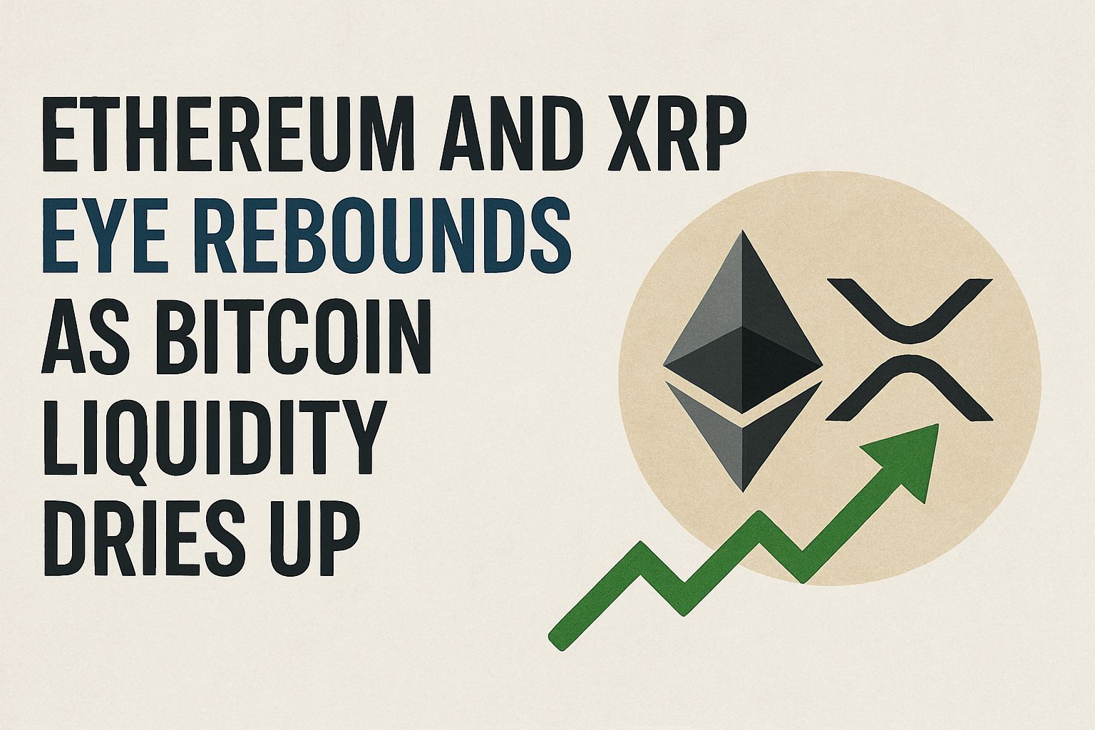 Ethereum and XRP eye rebounds as Bitcoin liquidity dries up