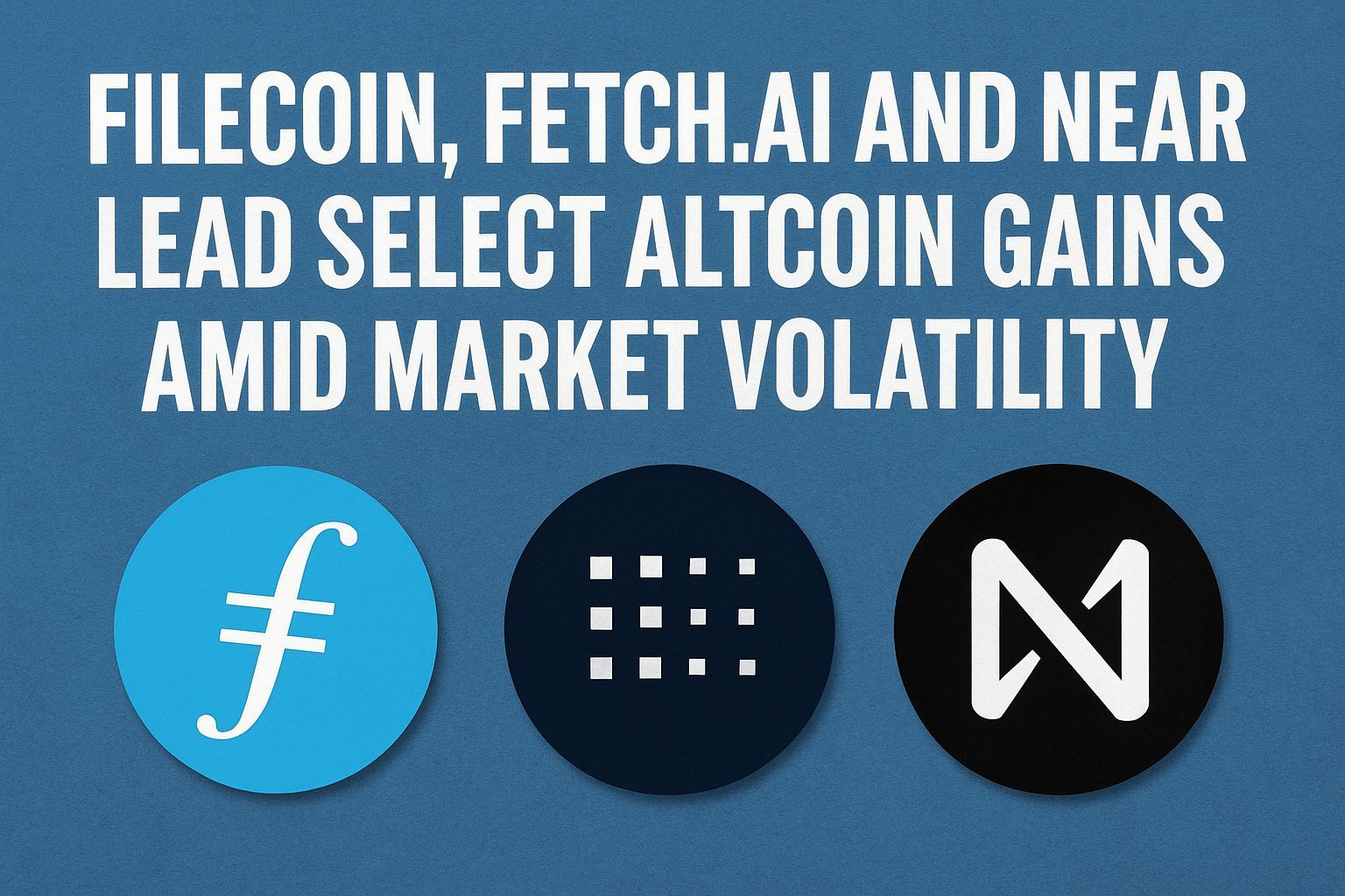 Filecoin, Fetch.ai, and NEAR lead select altcoin gains amid market volatility