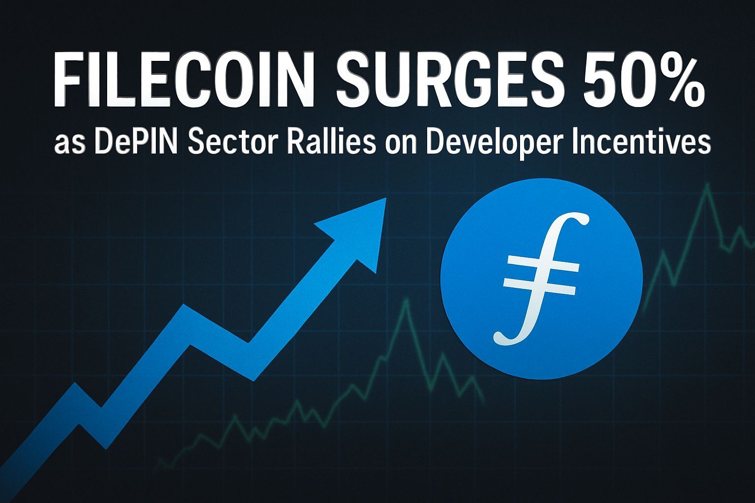 Filecoin surges 50% as DePIN sector rallies on developer incentives