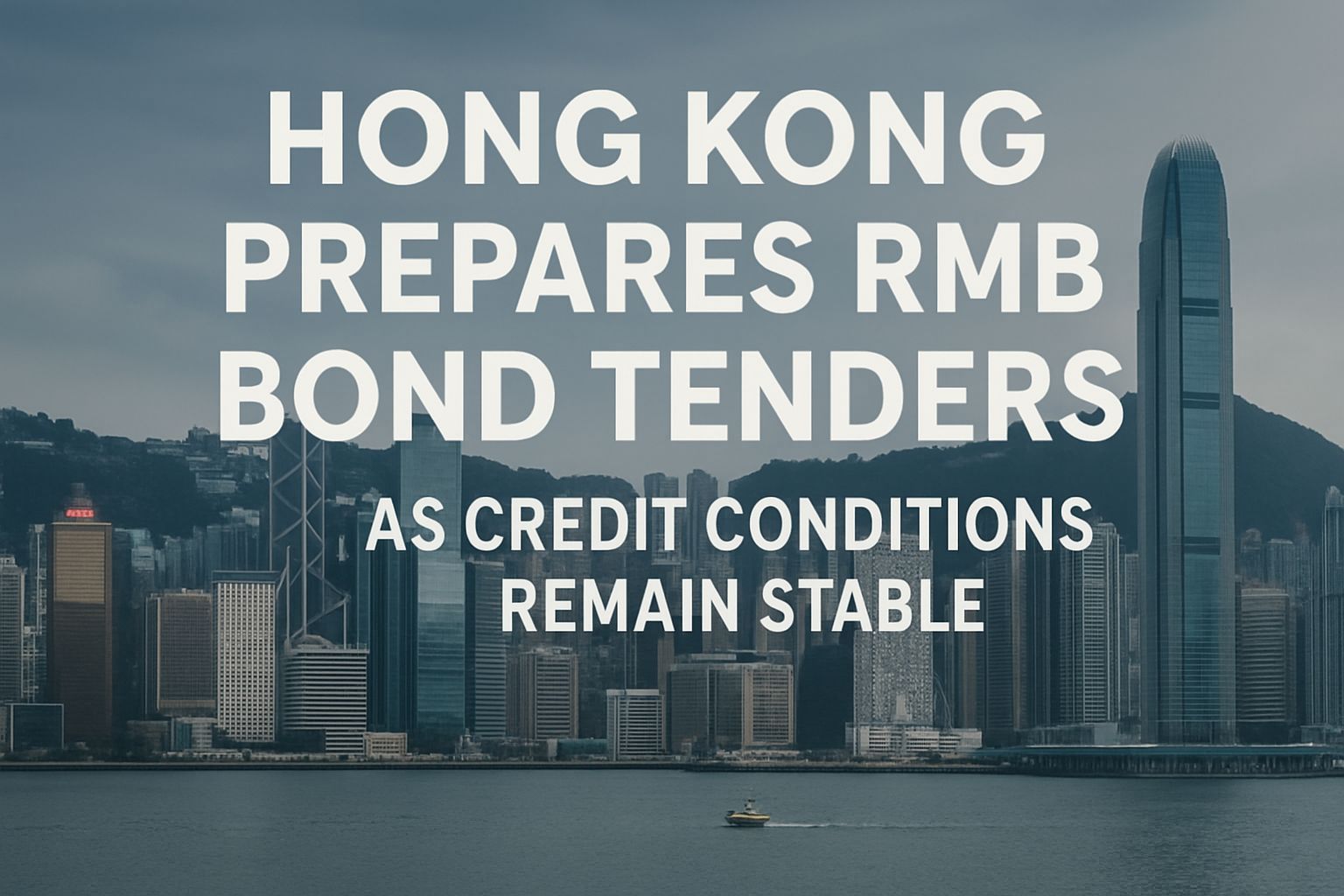 Hong Kong Prepares RMB Bond Tenders as Credit Conditions Remain Stable
