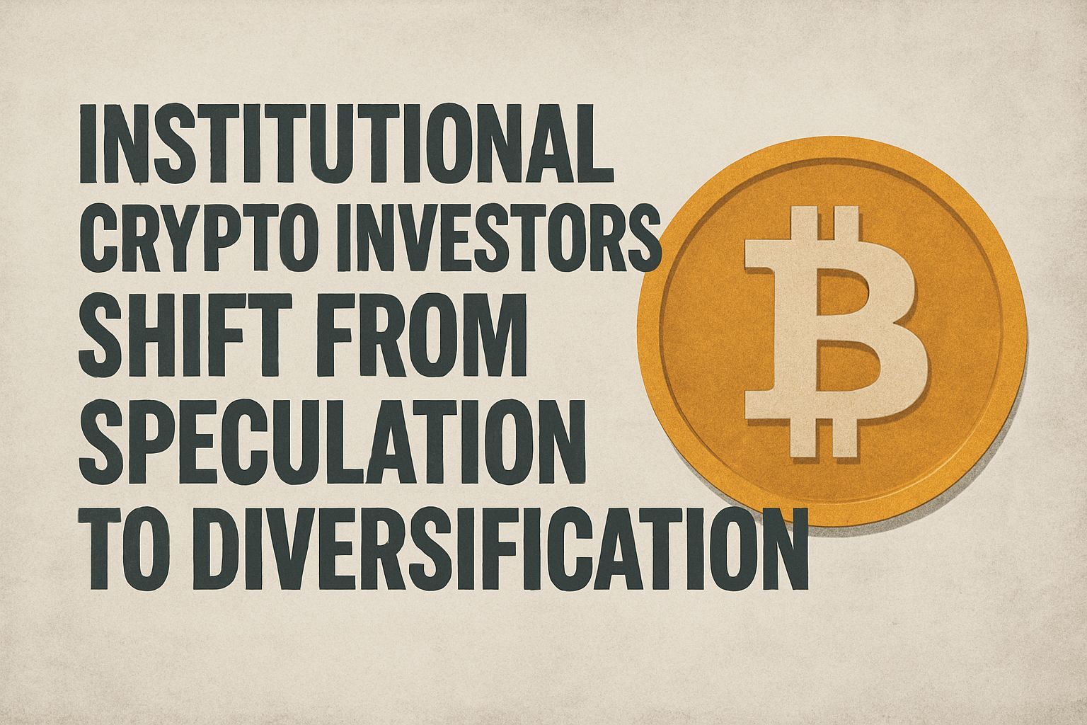 Institutional Crypto Investors Shift From Speculation to Diversification