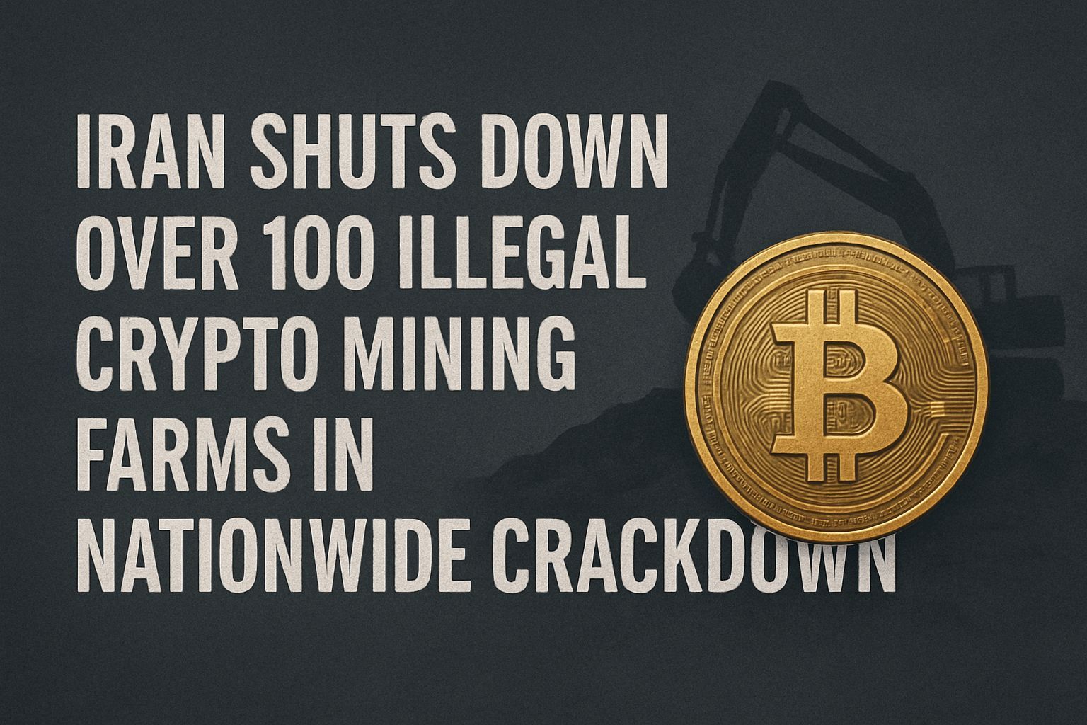 Iran Shuts Down Over 100 Illegal Crypto Mining Farms in Nationwide Crackdown